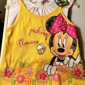 Disney  Minnie Mouse Girl's 2-Piece Perfect Picture Shorts & Graphic Tee Shirt